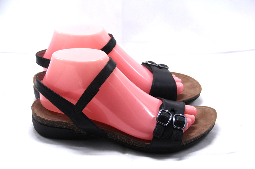 Dansko Rebekah Sandals Womens Size EU 39 US 8.5 - 9 Burnished Black Casual Strap
